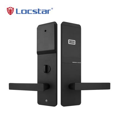 High Quality Management Hotel Lock System With Free Software Master Electric Smart Rf Rfid Key Security Card Door Hotel Lock -LOCSTAR    