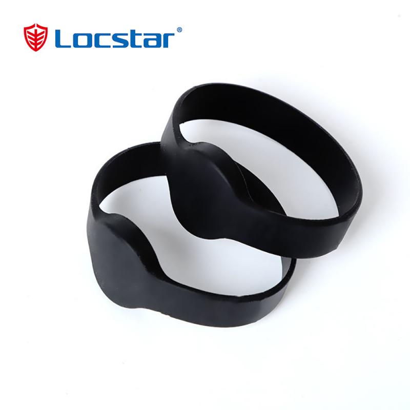 „Locstar“ tinkinti logotipą, masinės pigios silikoninės apyrankės, prieigos kontrolė RFID išmanioji apyrankė, vandeniui atspari braukiamoji kortelės durų apyrankė