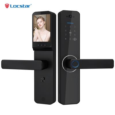 Intelligente Tuya App Outdoor Front Smart Digital Door Lock With Camera -LOCSTAR    